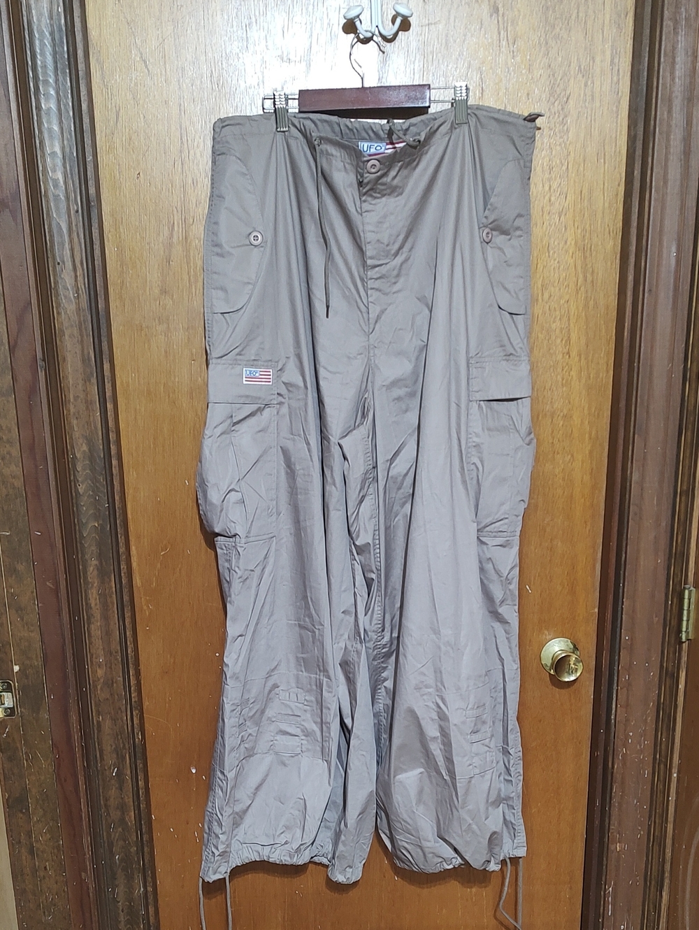 Unisex Y2K Wide Leg Cargo Rave Pants